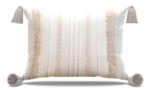 Maulik Striped Lumbar Pillow Cover No Insert-12"x20" image