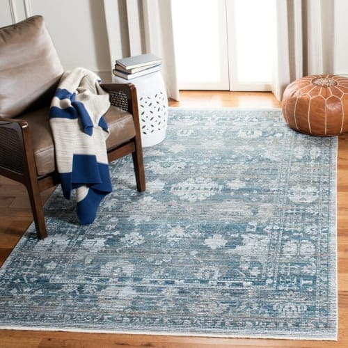 Rumsey Oriental Blue Ivory Area Rug image