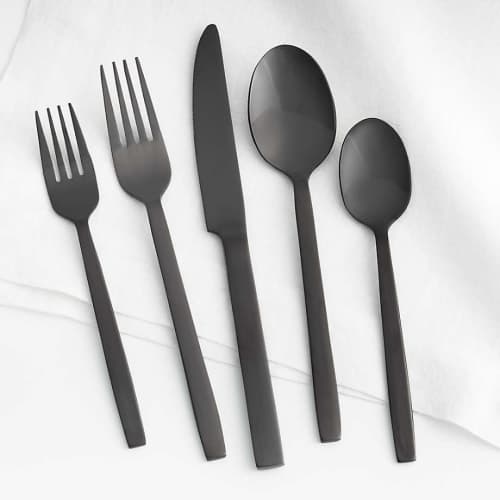 Dex Black Flatware - Spoon image