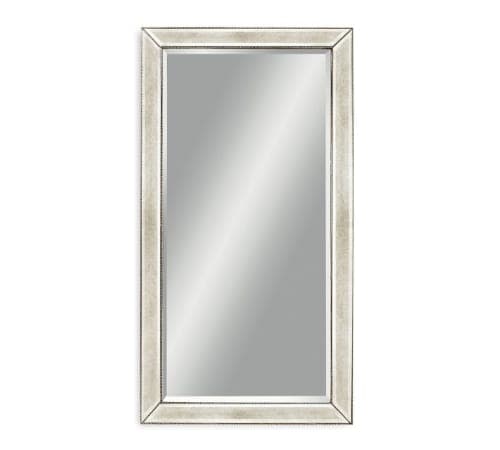 Beveled Glass Beaded Rectangular Mirror Large image
