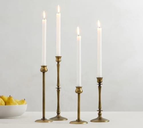 Booker Brass Candlesticks - Set of 4 image