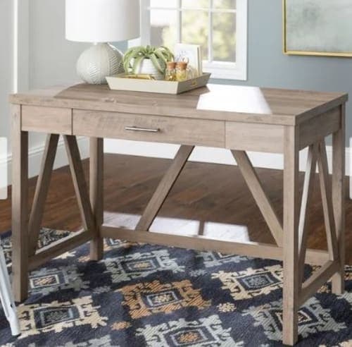 The Gray Barn Paradise Hill 46 inch A Frame Writing Desk Grey Wash image