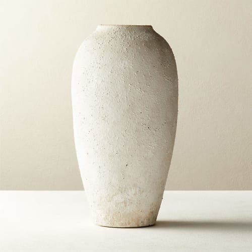 Torino White Textured Vase image