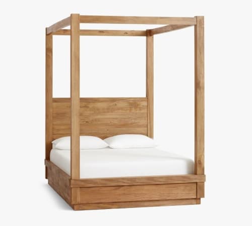 Oakleigh Wood Canopy Bed Heirloom Wheat image