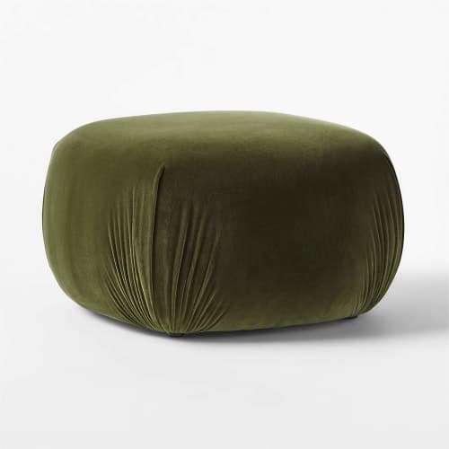 Gideon Green Velvet Ottoman image