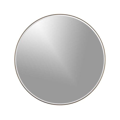 Edge Brass Round 30" Wall Mirror image