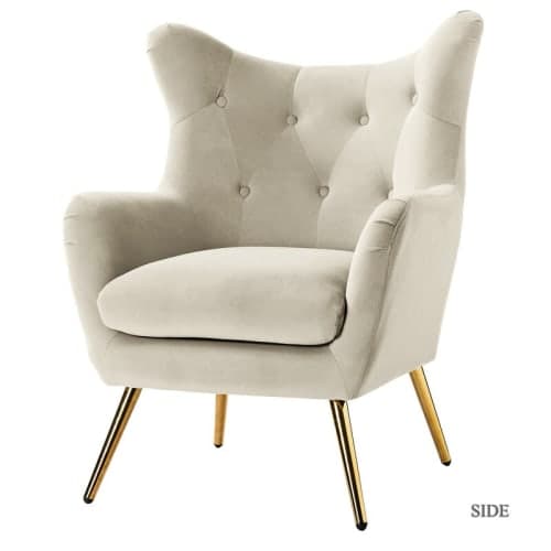 Dowdle Tufted Velvet Wingback Chair image