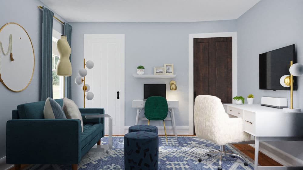 Youthful Home Office with Modern Elegance Gallery, Image 3