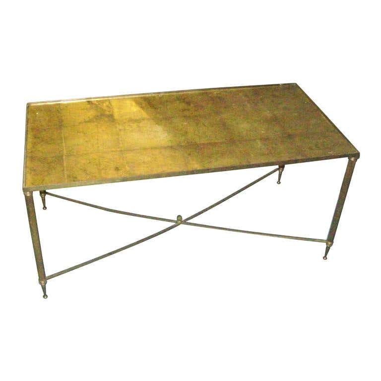 French Brass Coffee Table