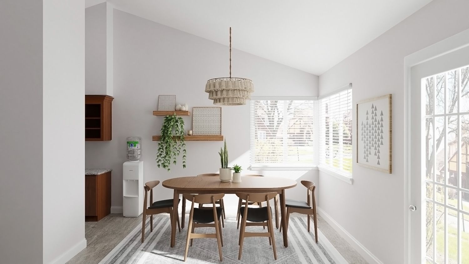 mid century modern dining room design