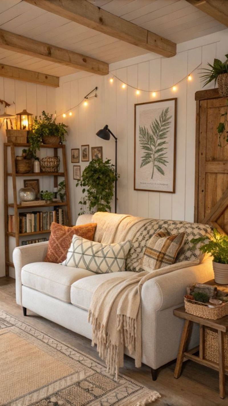 Farmhouse Style Living Room Design