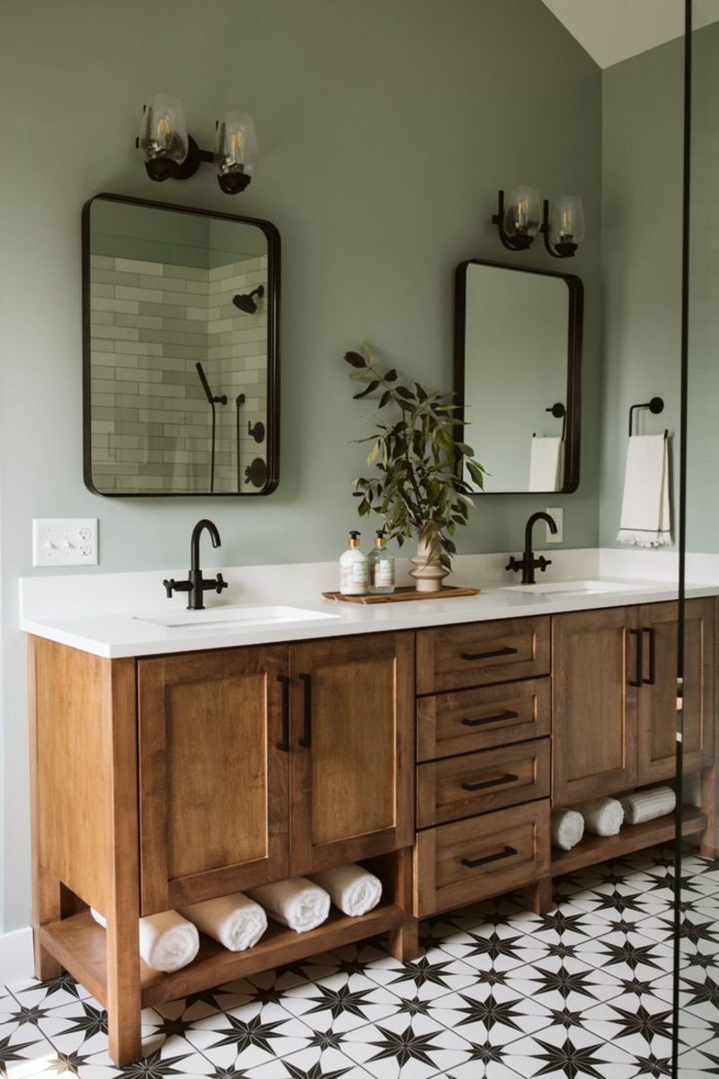 Farmhouse Style Bathroom Design