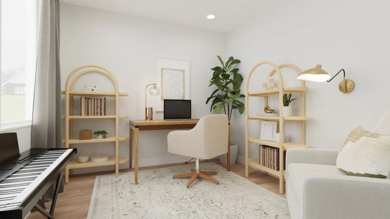 Home office design by spacejoy