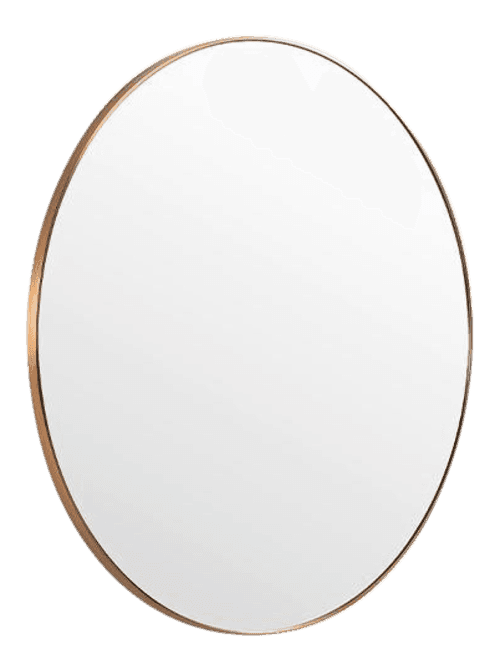Vesta Primis Round Mirror Brass image