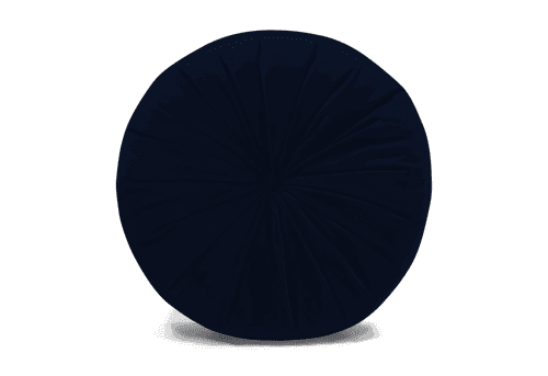 Minka Pleated Round Pillow With Insert 15"x15" image